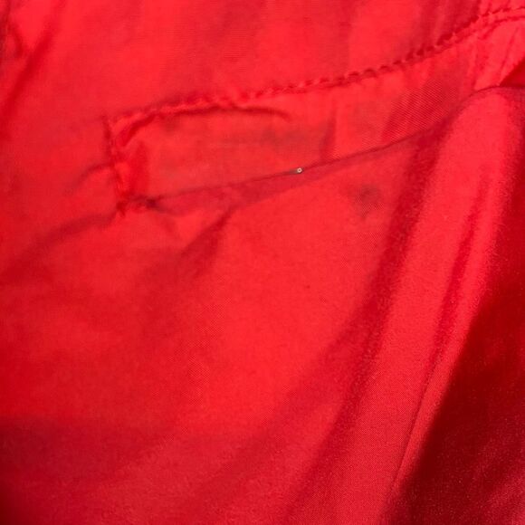 Vintage Gap pullover jacket M Fair condition buffalo check fleece lined red - Picture 7 of 7